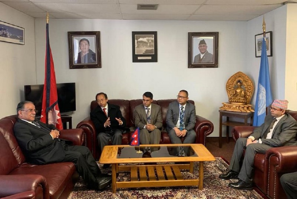 नेकपा अध्यक्ष प्रचण्ड अमेरिकाबाट नेपाल प्रस्थान