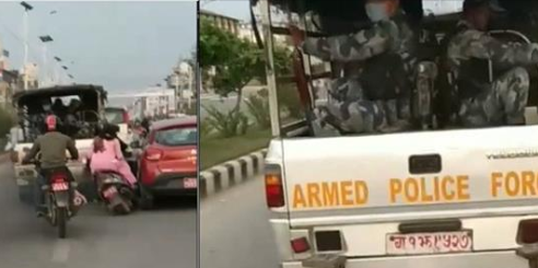 भीआईपी स्कर्टिङमा रहेकाे भ्यानले स्कुटरलाई लडायाे, प्रहरी भन्छ- सुरक्षामा खटिएको भ्यान रोक्न मिल्दैन