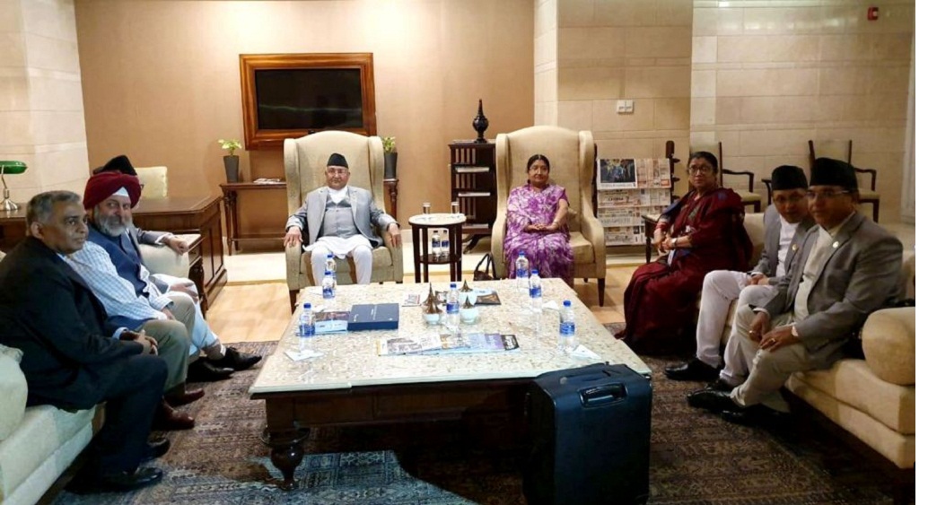 समकक्षी मोदीको शपथमा भाग लिन दिल्ली आइपुगे प्रधानमन्त्री ओली