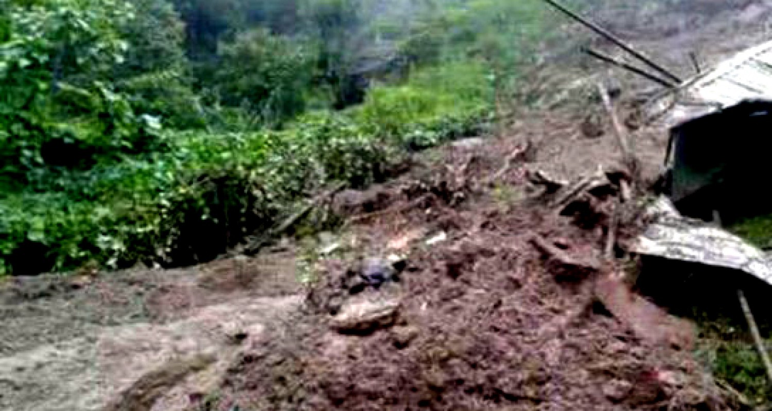 काभ्रेमा पहिरोले घर पुरिँदा दुई जनाको मृत्यु