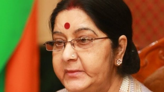 भारतीय पूर्वविदेशमन्त्री स्वराजको निधन