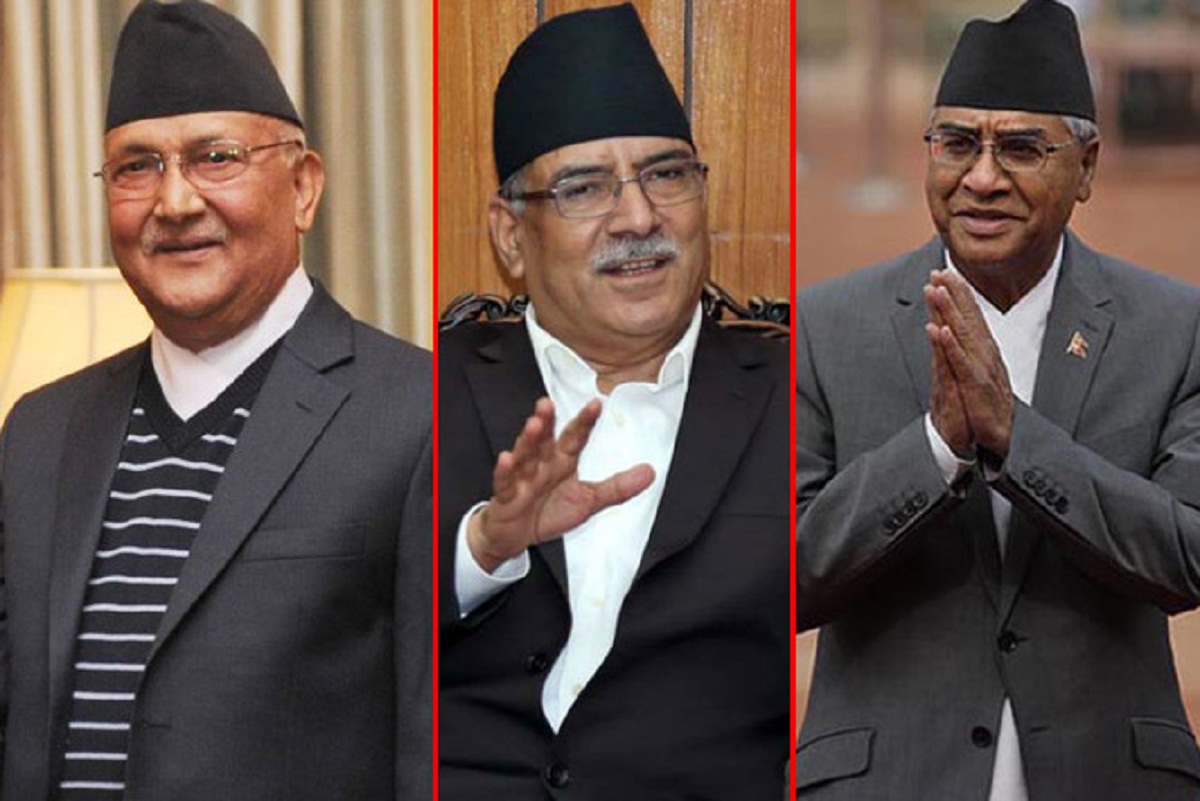 बालुवाटारमा ओली-प्रचण्ड-देउवाको बैठक