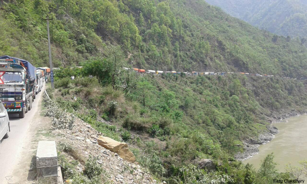 नारायणगढ–मुग्लिन सडक खण्ड दैनिक चार घन्टा बन्द